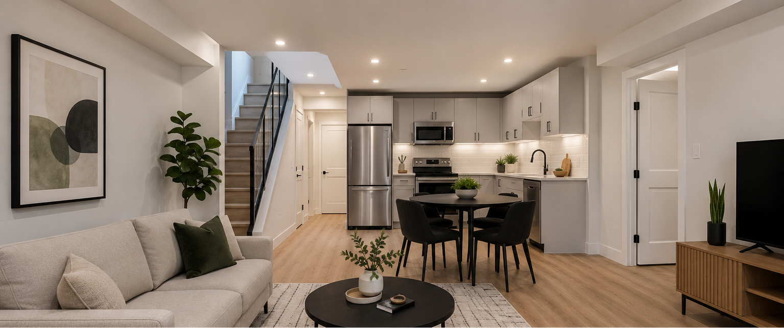 Modern Basement Suite Conversion